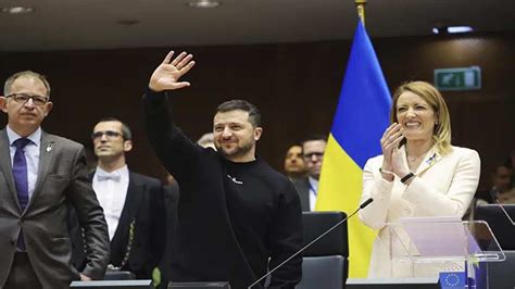 Ukraine S Zelenskyy Makes Emotional Appeal For EU Membership World