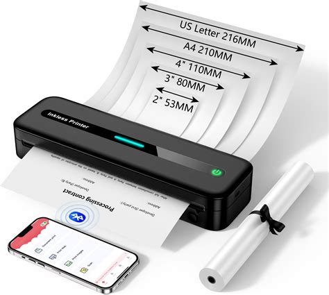 Asprink Thermal Printer M832 Portable Printer Wireless For Us Letter