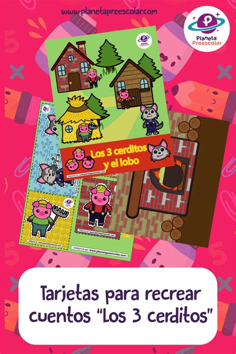 Tarjetas Para Recrear Cuentos Los 3 Cerditos Recursos De Aprendizaje