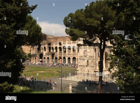 Colosseum Colosseo Arco Di Constantino Arch Of Constantine Rome