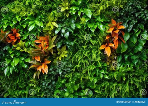 An Indoor Vertical Garden Wall Stock Image - Image of decor, urban: 296689661