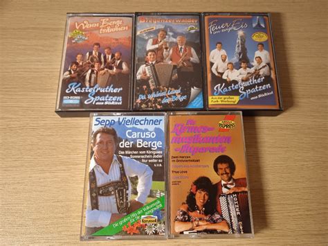 Zestaw 5 kaset Folk World Country Pop akordeon Tarnowskie Góry