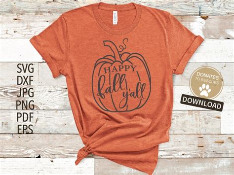 Happy Fall Y'all Pumpkin SVG Fall Svg Pumpkin Svg | Etsy