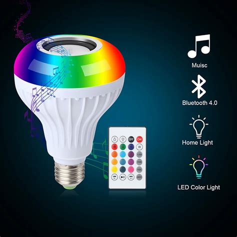 E27 Smart Rgb Wireless Bluetooth Speaker Bulb Music Playing Dimmable