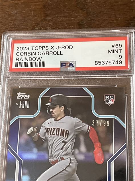 2023 Topps X J Rod Show Out Collection Corbin Carroll RC Rainbow 99