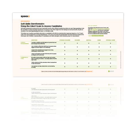 Questionnaire for Soft Skills Assessment - Speexx