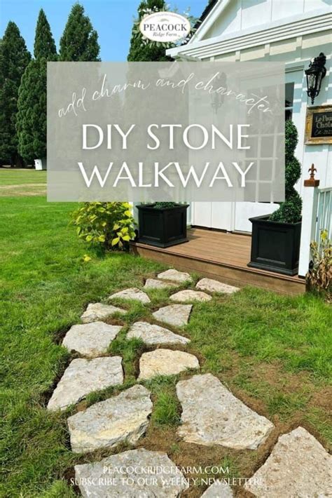 DIY Stone Walkway |Peacock Ridge Farm in 2024 | Diy stone walkway ...