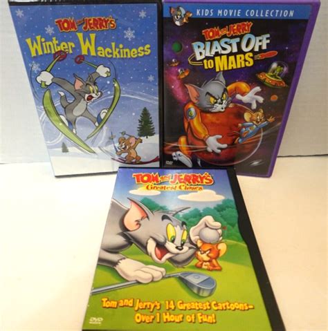 Lot De Dvd Tom And Jerry Blast Off To Mars Winter Wackiness Greatest Chases 12569709423 Ebay