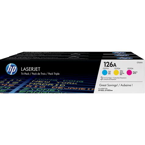 HP 126A Pack De 3 CF341A Cyan Magenta Et Jaune CF341A Achat