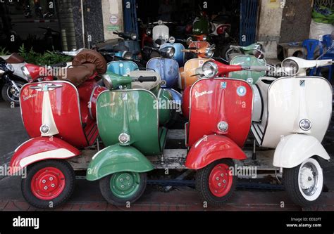 Vintage Vespa Piaggio Scooter Vespas 150 Super Bangkok Thailand