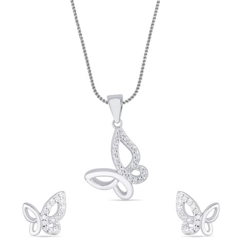 925 Purity Silver Pendant Set Silver Reliance Jewels