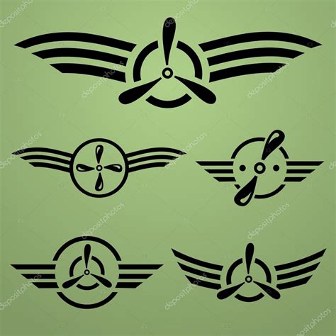 Airforce emblem set — Stock Vector © zag_awd #34390201