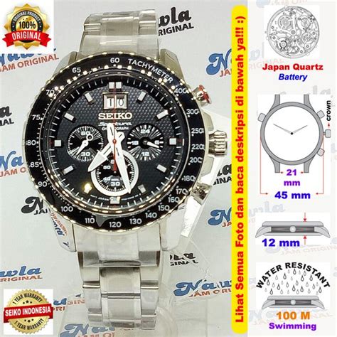 Jual Seiko Sportura SPC137P1 Chronograph Sapphire Jam Tangan Pria