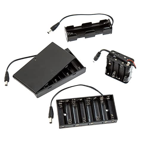 12V DC Battery Power Supply - 8-Cell AA Battery Holder | Super Bright LEDs
