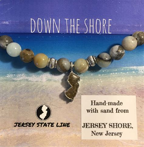 Shore Line New Jersey Sand Bracelet Etsy New Jersey Sea Bright