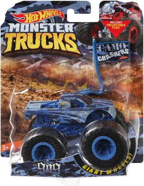 Monster Truck Hot Wheels Scale The Camo Crashers Includes