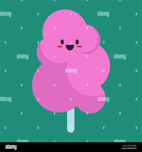 Cotton Candy Illustration Vector On White Background Stock Vector