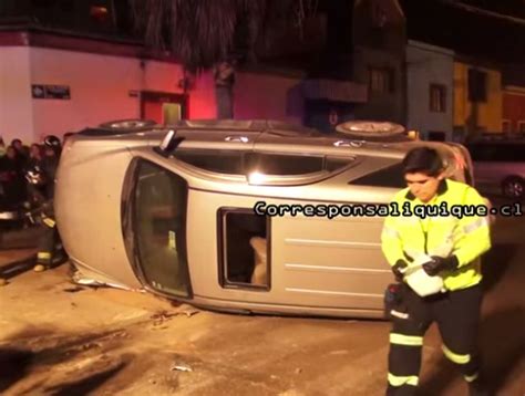 Dos Lesionados Dej El Choque Con Posterior Volcamiento De Un Auto En