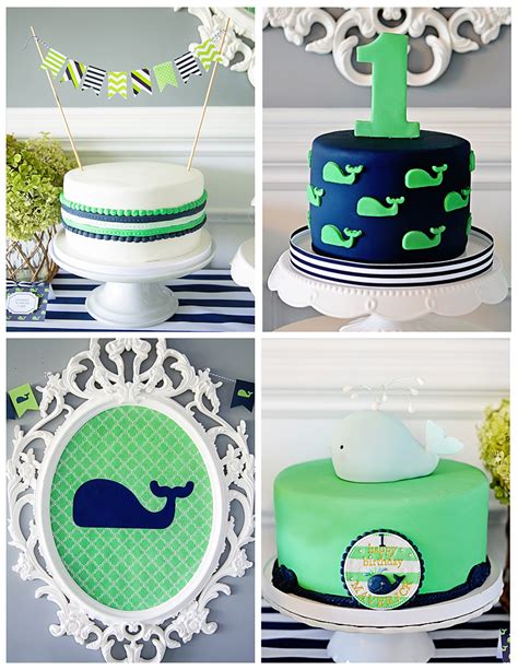 Maverick S 1st Birthday A Preppy Whale Party Project Nursery