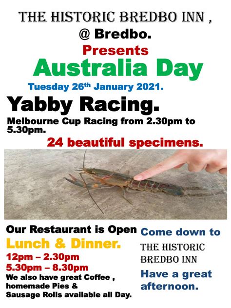 Australia Day Yabby Races - Visit Cooma