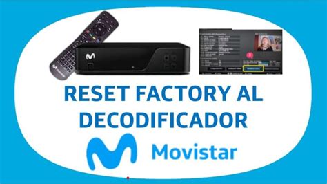 ¡resetea Tu Decodificador Movistar Tv Y Disfruta De Una Experiencia Renovada 2025