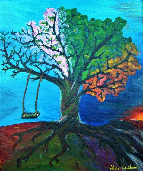 Tree of Life Painting by Alma Lewtom | Saatchi Art