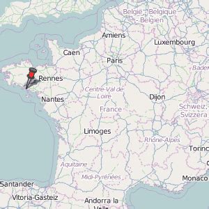 Lorient Map France Latitude & Longitude: Free Maps