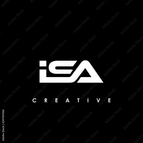 ISA Letter Initial Logo Design Template Vector Illustration Stock ...