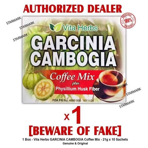 Vita Herbs Garcinia Cambogia Coffee Mix Vitaherbs Vita Herb Sachets