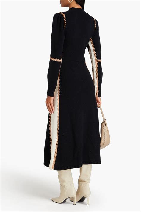 ChloÉ Wool And Cashmere Blend Midi Dress The Outnet