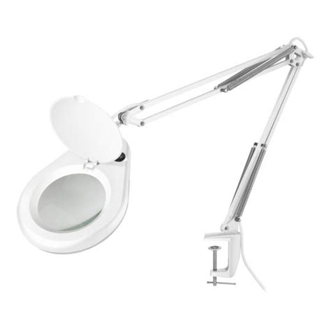 L Mpara Led Con Lupa X Y Brazo Articulado Blanca St