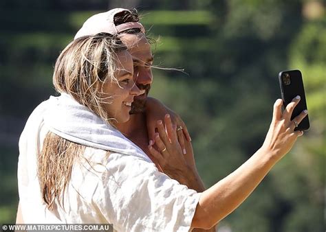 Former Bachelor Star Elise Stacy In A Bikini As She Enjoys A Swim After Her Palm Beach Wedding