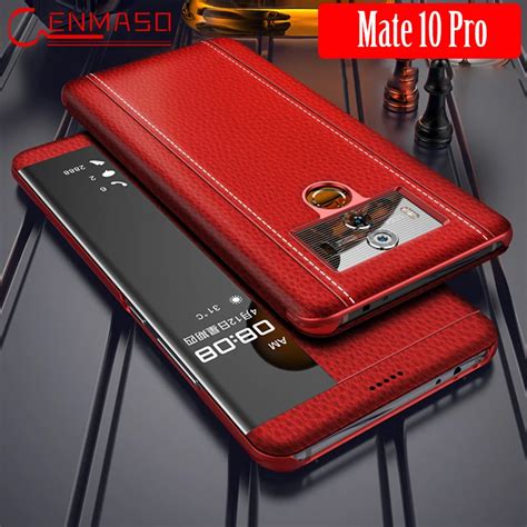 Huawei Mate 10 Pro Case Luxury Genuine Leather Mate10 Pro Flip Cover