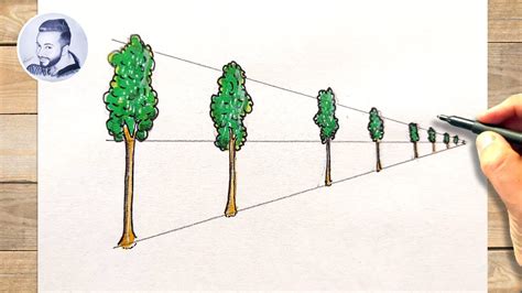 Comment Dessiner Un Arbre En Perspective Youtube