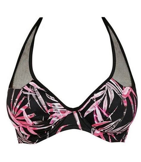 Śliczny biustonosz góra bikini FREYA 2891 SUNSET PALM UK 32E EUR 70F