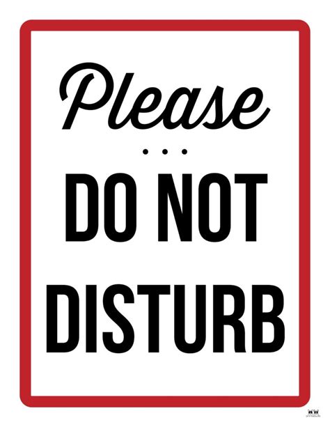 Do Not Disturb Signs 25 Free Printables Printabulk