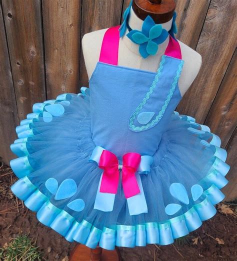 Poppy Troll Princess Inspired Tutu Dress Costume Set Girl Etsy Tutu