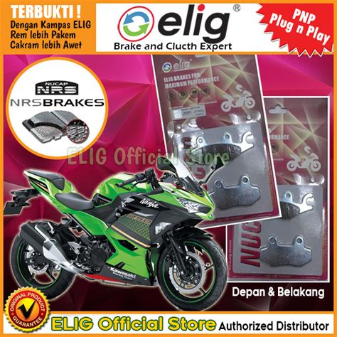 Jual Kampas Rem KAWASAKI NINJA 250 R Set Depan Belakang ELIG NUCAP