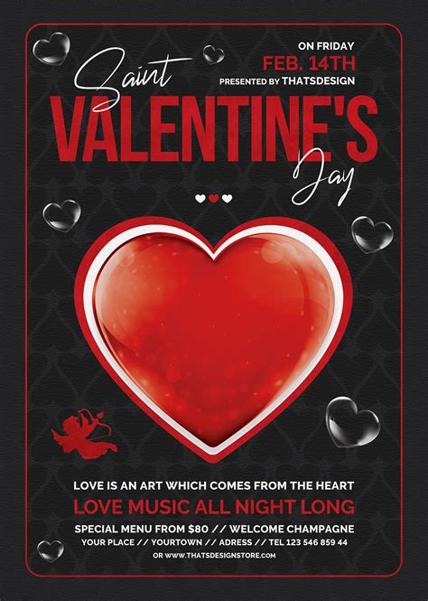 Valentines Day Flyer Template Free