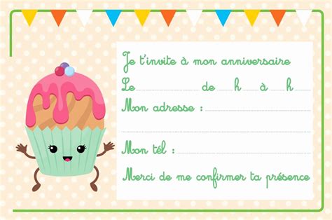 Carte D Invitation Anniversaire Imprimer Gratuit Pour Fille Ado