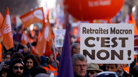 Macron insists pension reform is necessary as protests, strikes press on