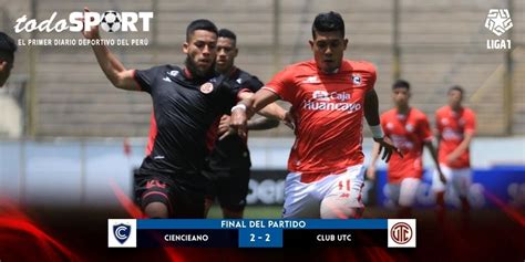 Liga Cienciano Igual Ante Utc De Cajamarca