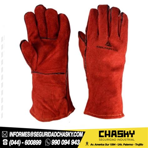 Guante DELTAPLUS PARA SOLDADOR ROJO Epp Trujillo Trujillo 3m