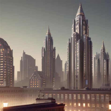 Premium AI Image | A suggestive steampunk cityscape