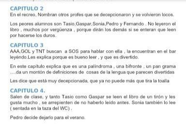 Resumen Del Capitulo Y De El Libro De El Asesinato De La Profesora