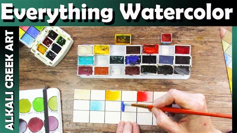 Roman Szmal Watercolors Using Watercolor Ground To Paint A Palette Cover Swatching And Color