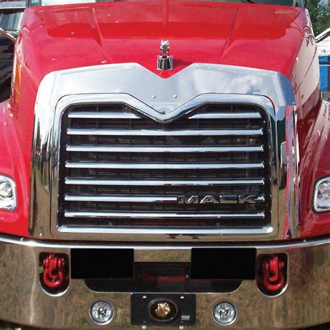 Mack Semi Truck Hoodshield Grille Trim Bug Deflector Kit