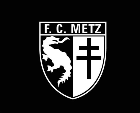 FC Metz Club Logo Symbol White Ligue 1 Football French Abstract Design