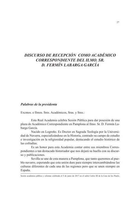 Pdf Discurso De RecepciÓn Como AcadÉmico Dokumentips