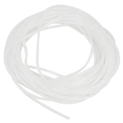 IMC Hot White 3mm Outer Dia 29M Polyethylene Spiral Cable Wire Wrap